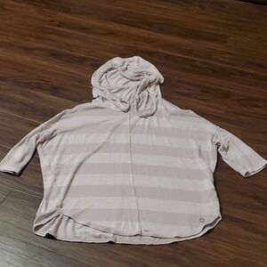 Calvin Klein Performance Cream Striped Hoodie